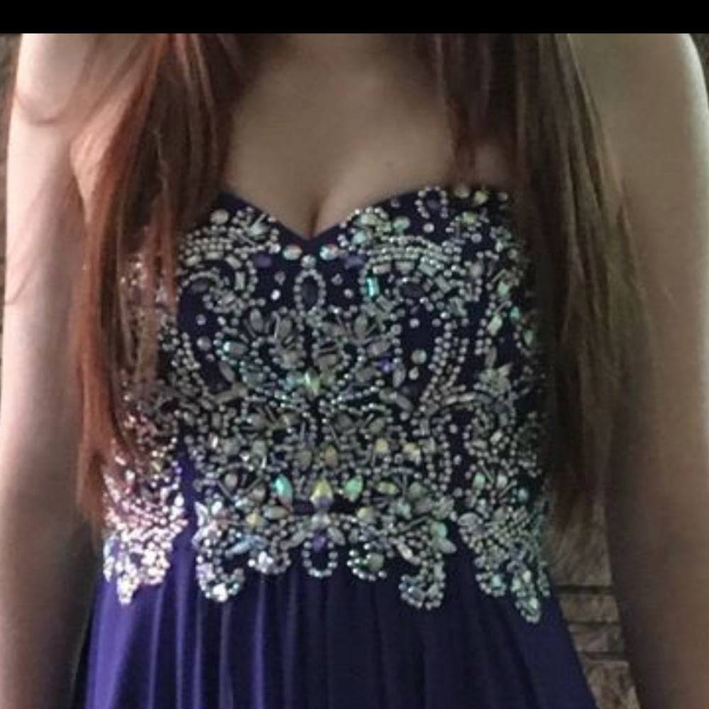 Strapless gown